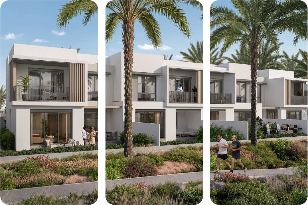 write for   Modern villas with outdoor spaces and landscaping