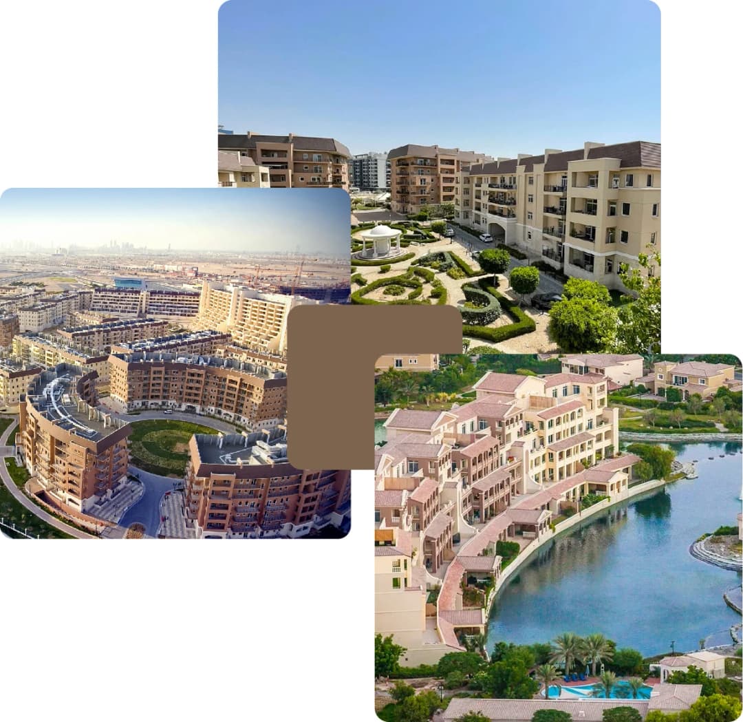 Low-rise residential blocks with lush landscapes