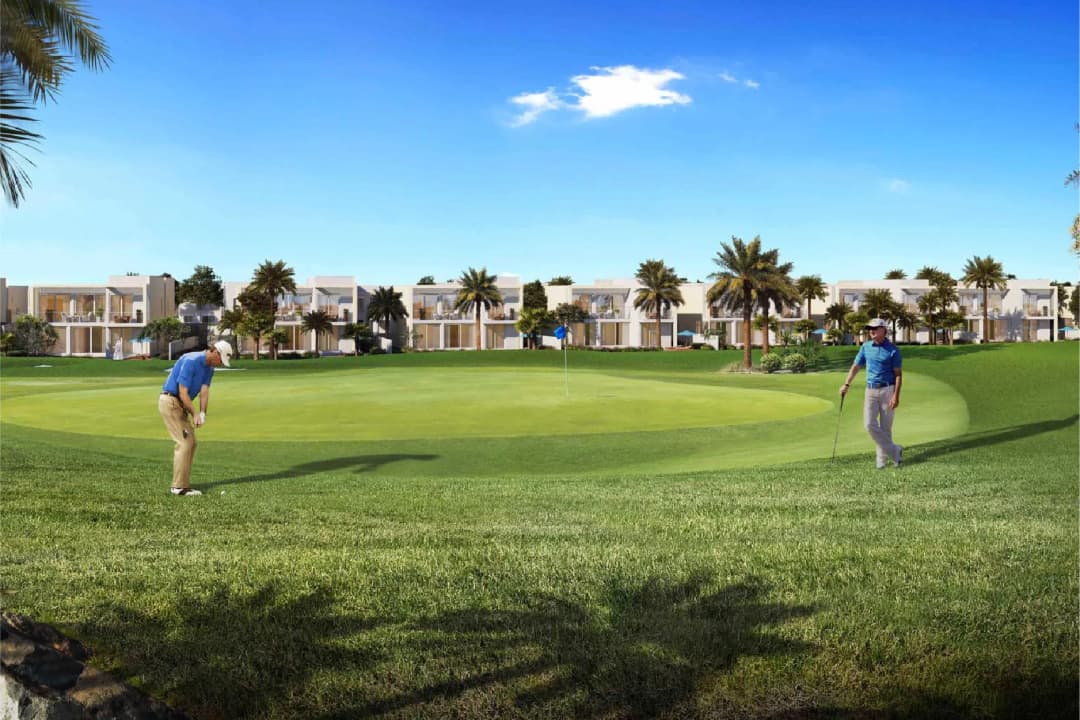 Residential complex with well-maintained green area