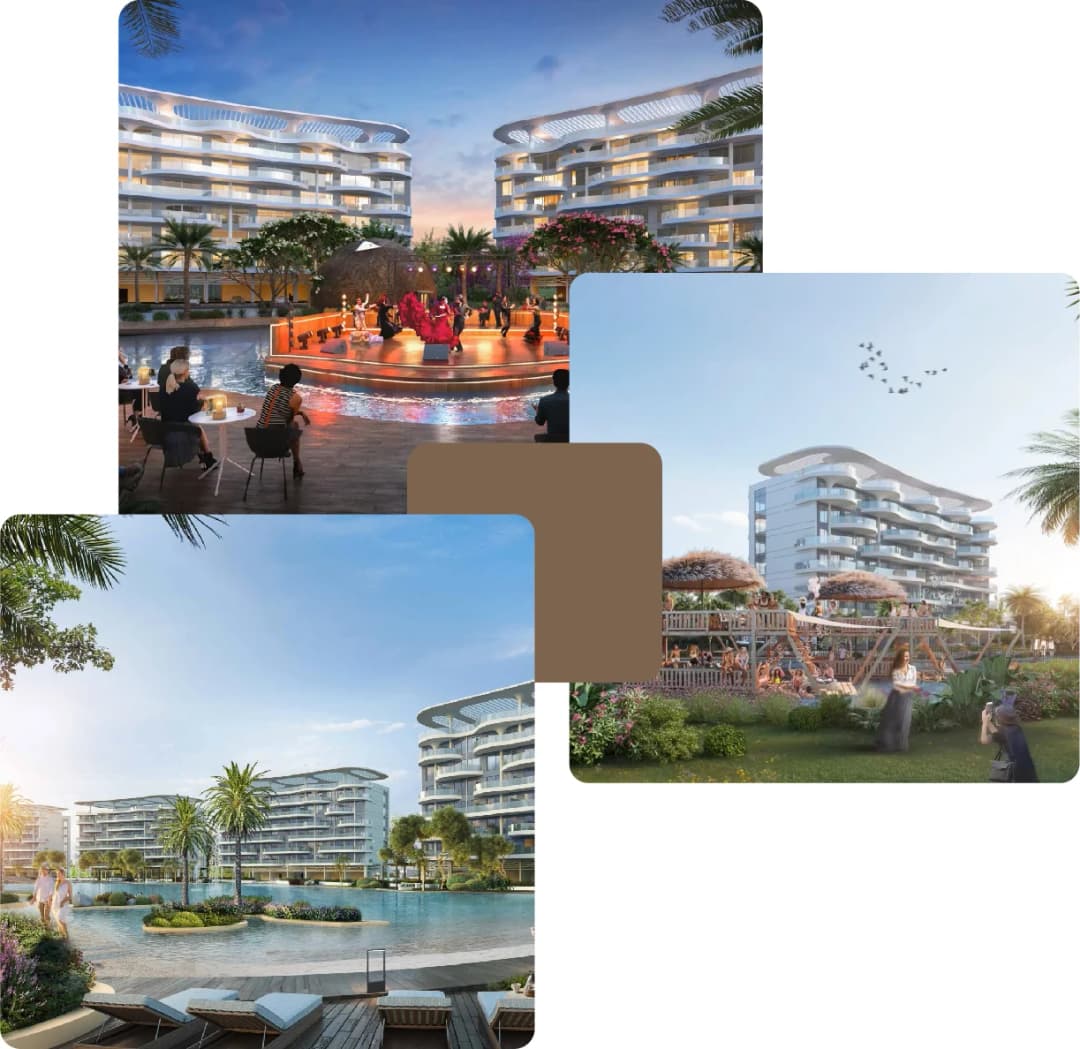 Luxury residences with poolside events and gardens