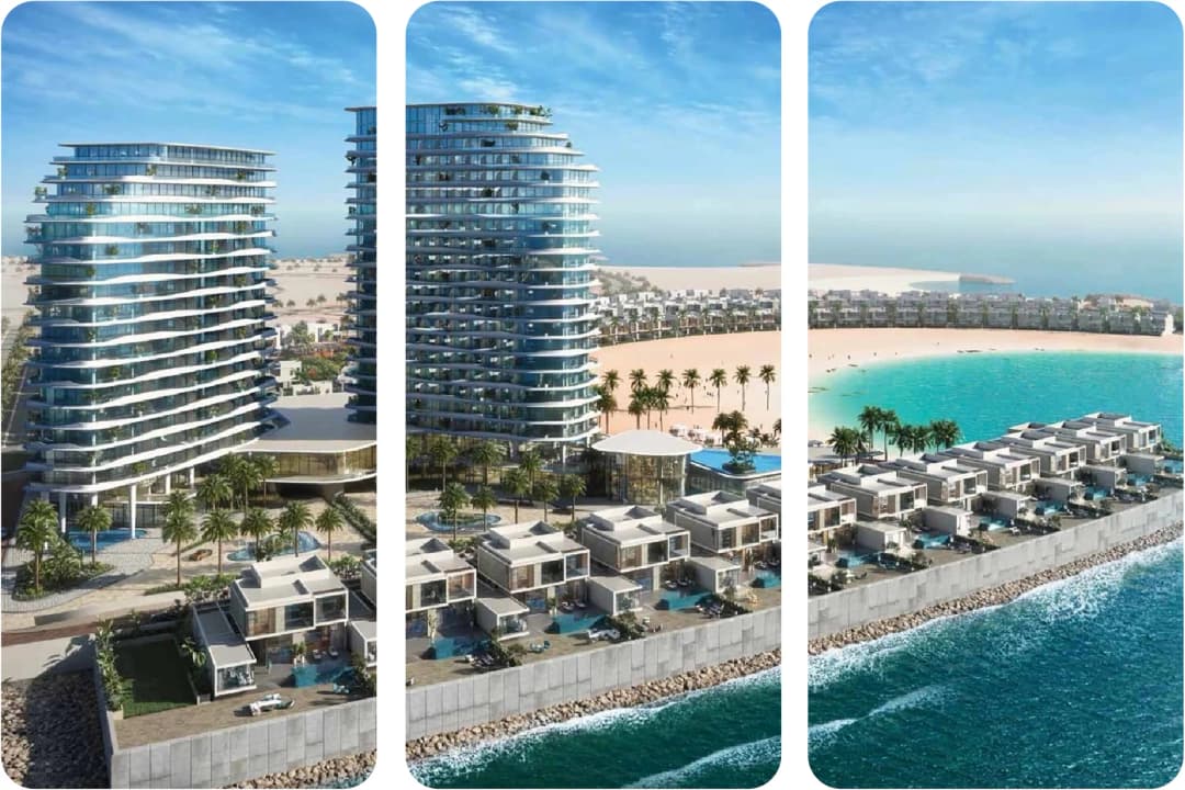 Luxury beachfront resort view