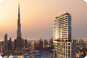 Dubai skyline at dusk