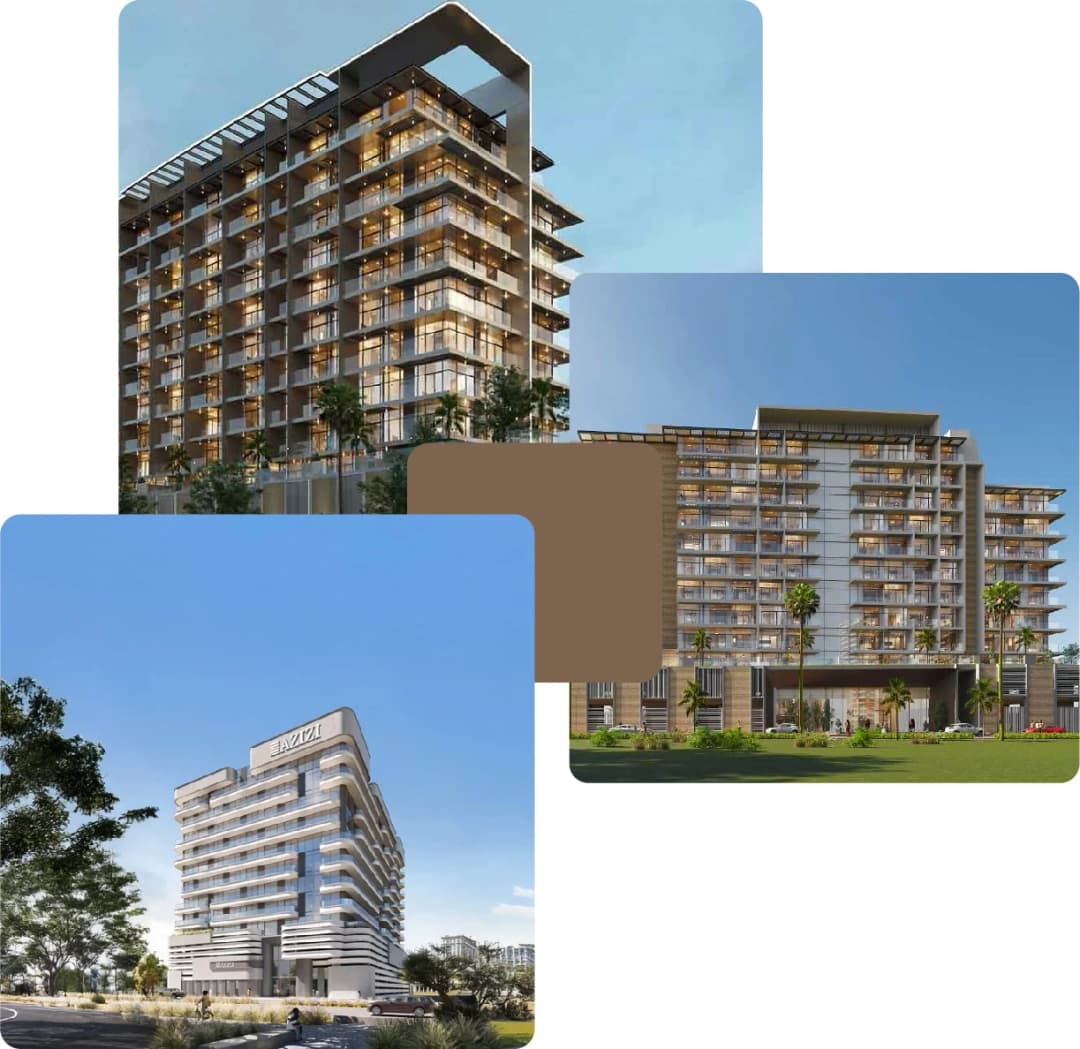 Modern villas in organized community rows