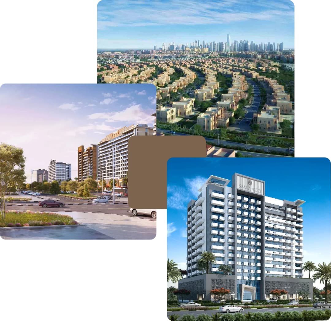 High-rise buildings in cityscape communities