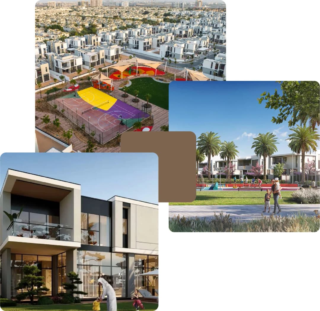 Vibrant community with playgrounds and green views