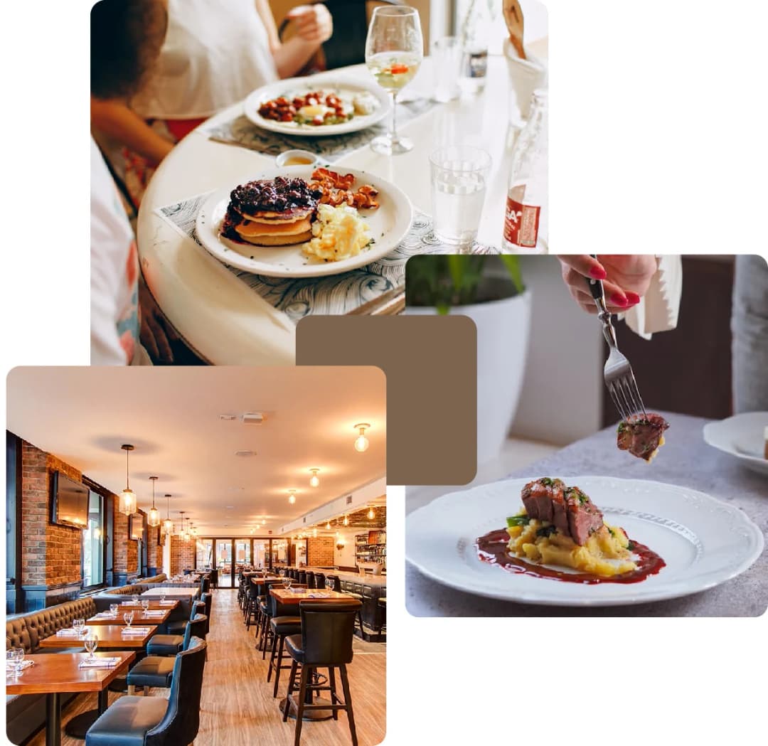 Elegant dining, gourmet meals, and cozy interiors