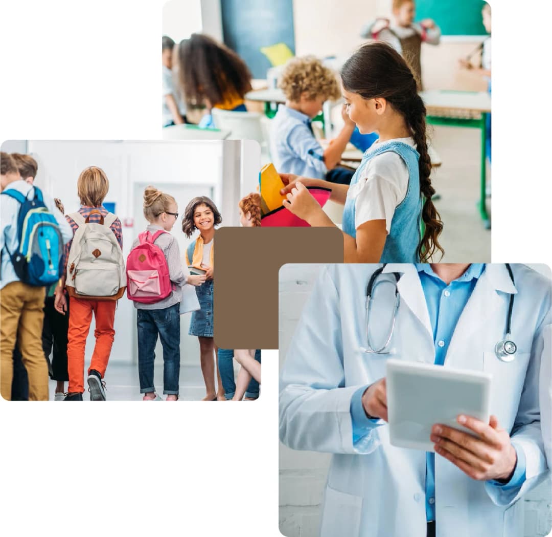 Children in classroom raising their hands for participation