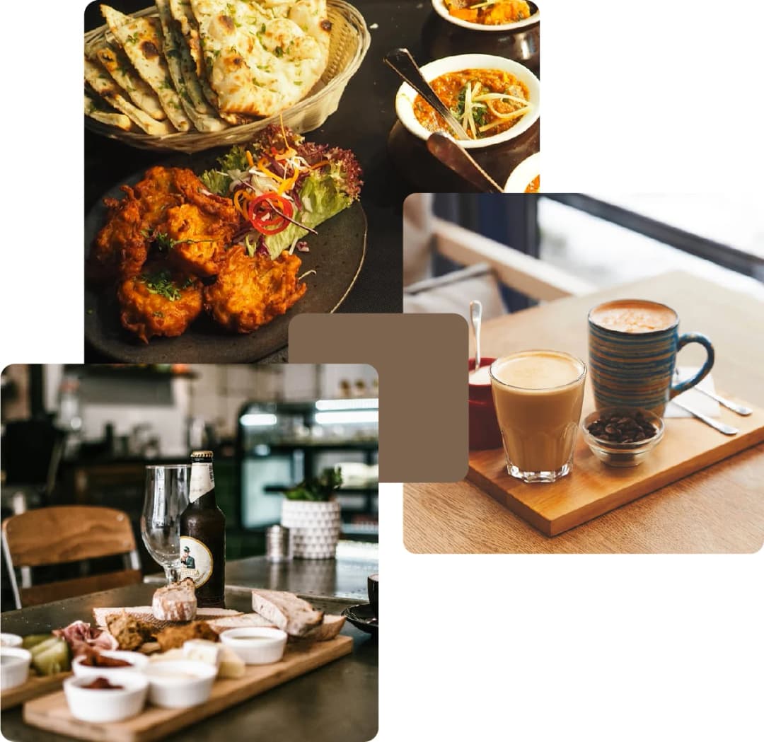 Delicious food and drinks served with a cozy ambiance