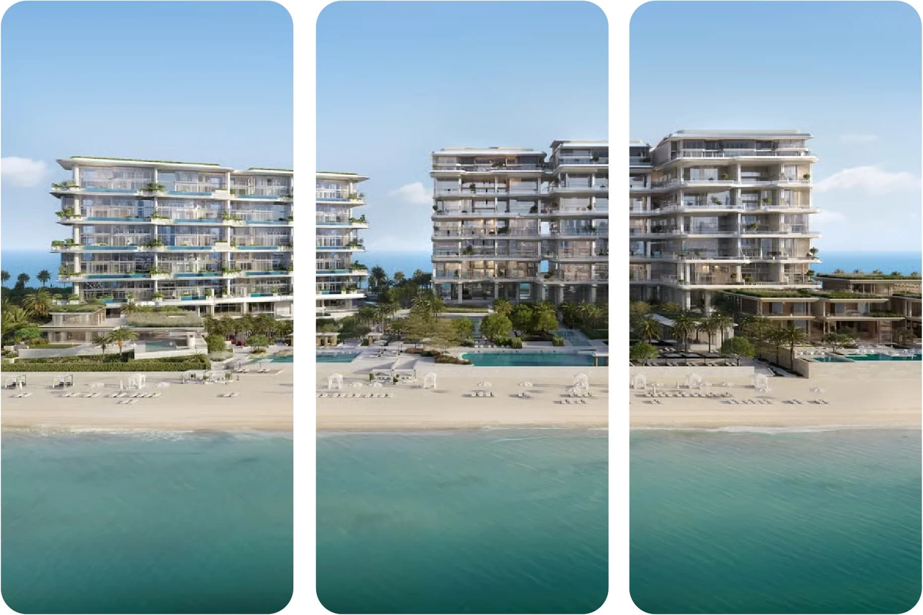 Beachfront luxury resort with pools and unique design