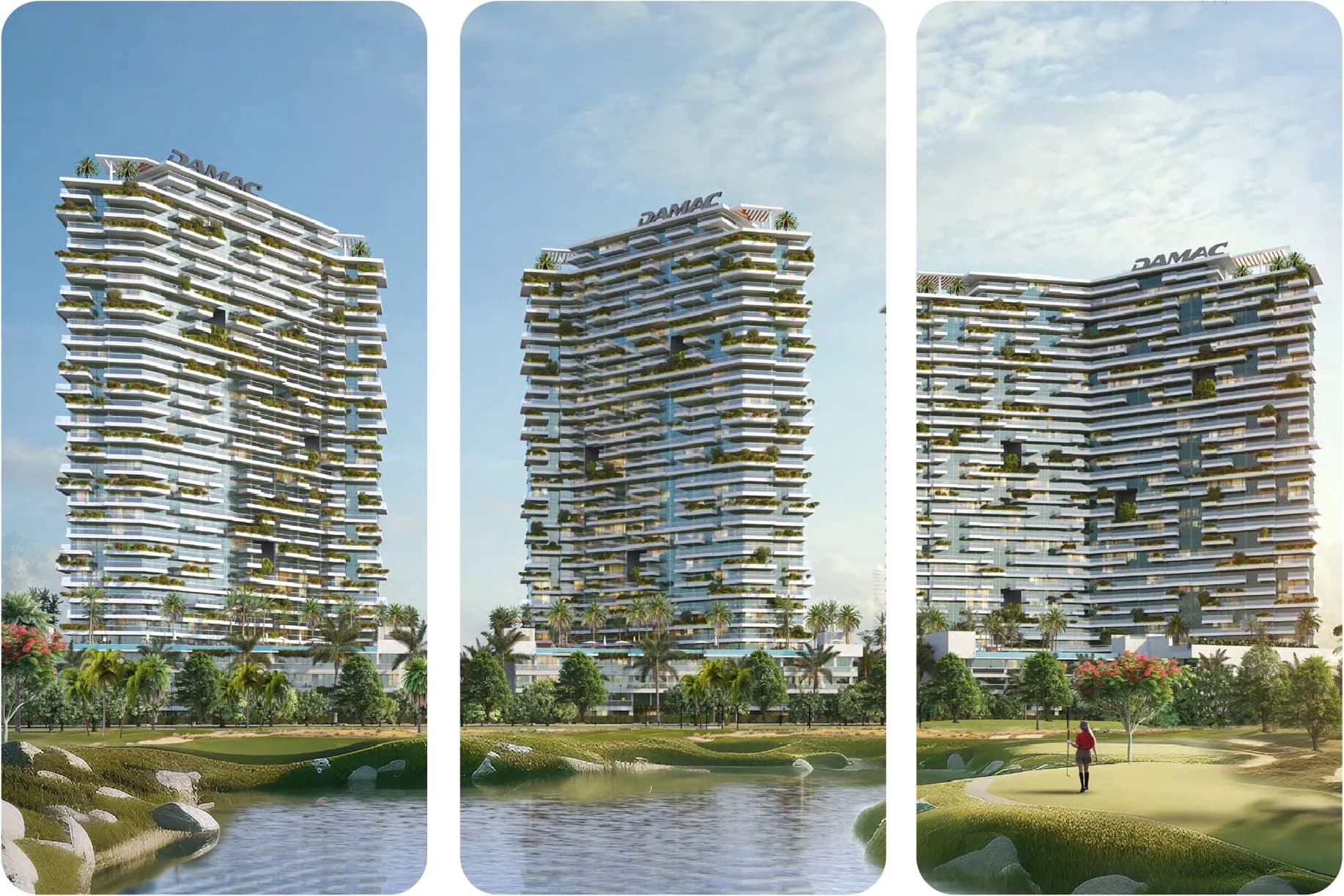 منتجع فاخر بإطلالة على المسبح وأجواء أشجار النخيل