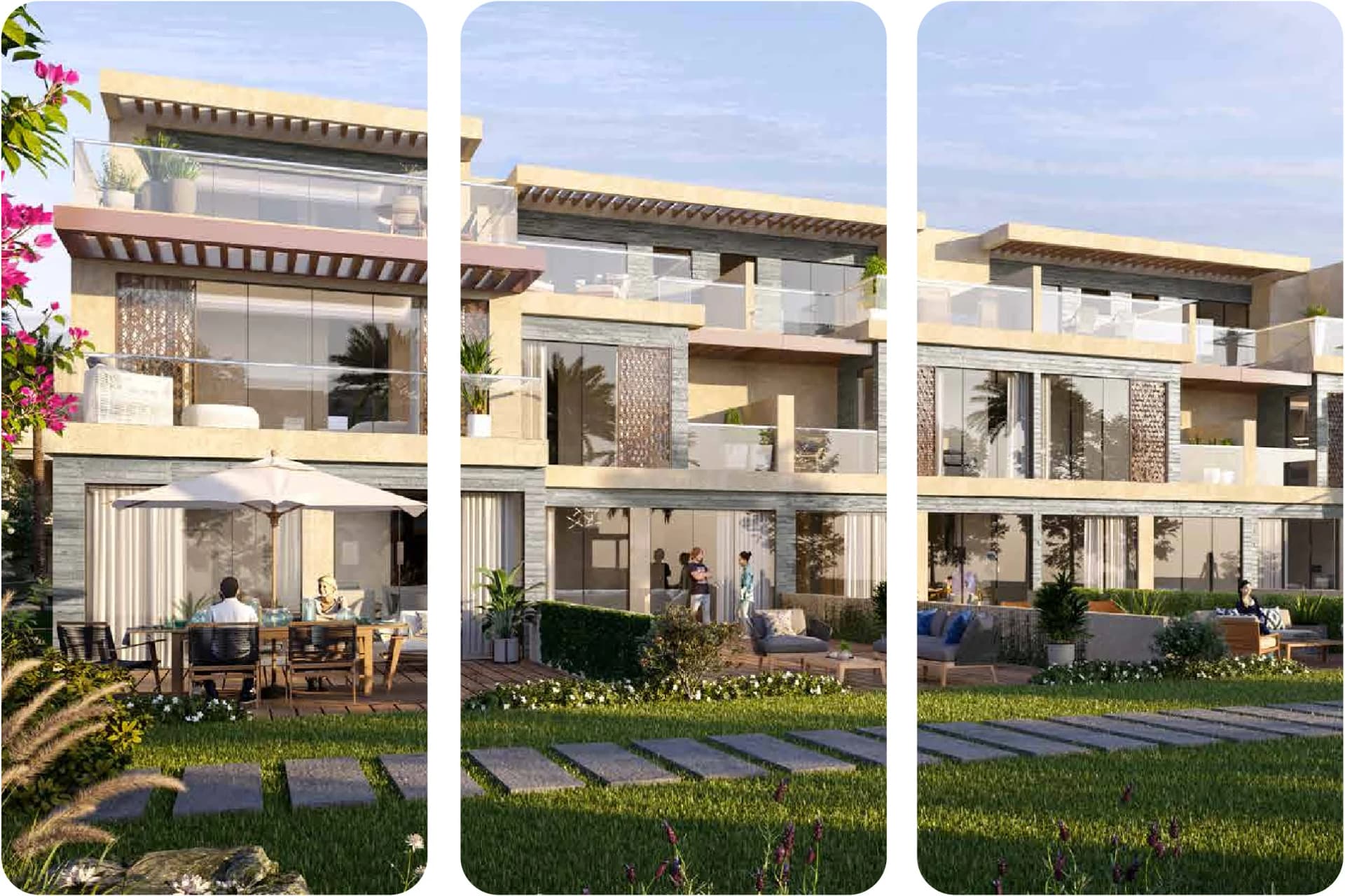 فيلا حديثة مع مسبح، ومساحات خضراء وافرة، ومساحة خارجية