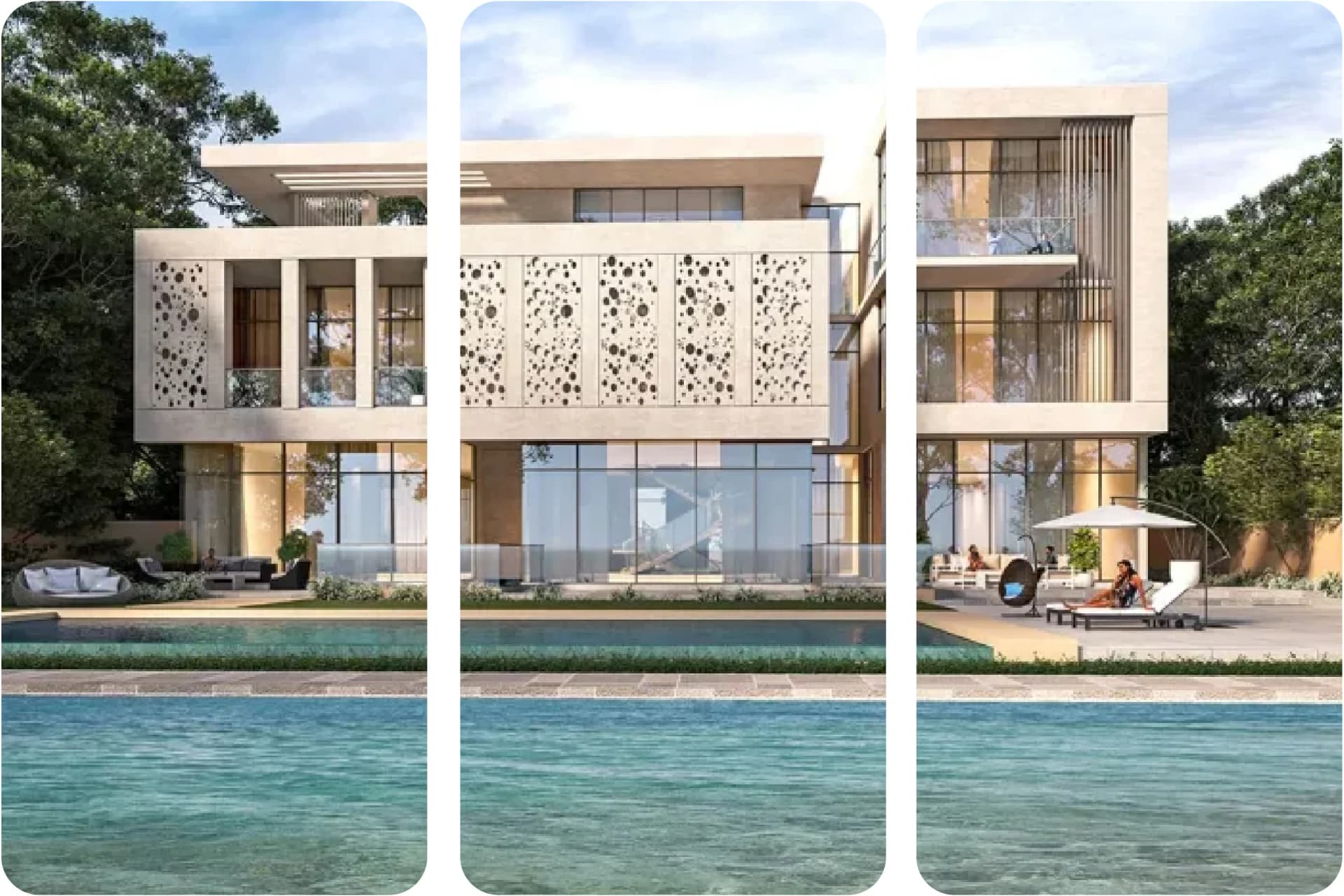 Modern Casa Tonalá architecture detail