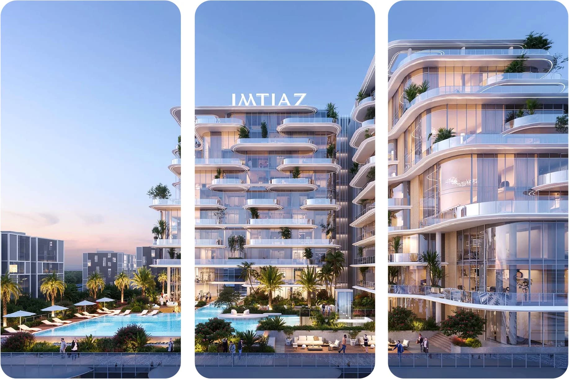 مبنى سكني فاخر حديث بتصميم فريد