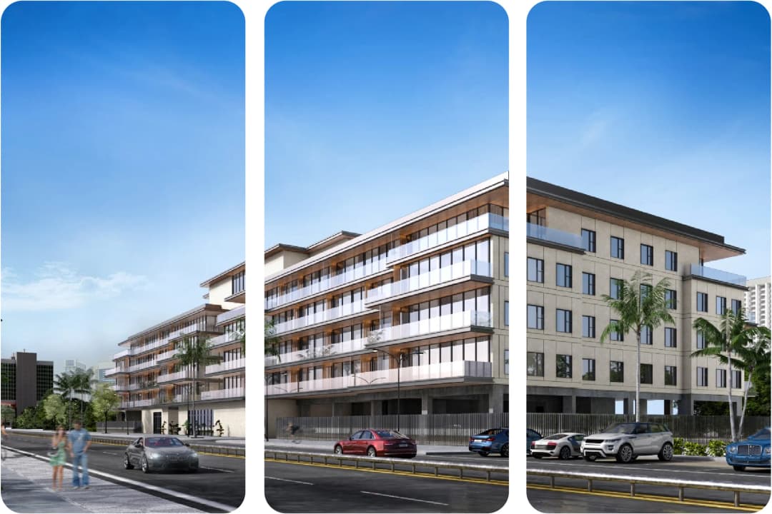 المباني الشاهقة الحديثة من عزيزي في مدينة ميدان