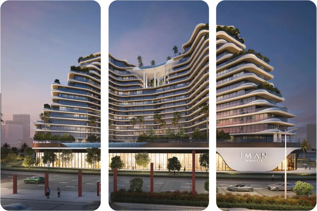 تصميم مبنى مستقبلي بهندسة معمارية منحنية