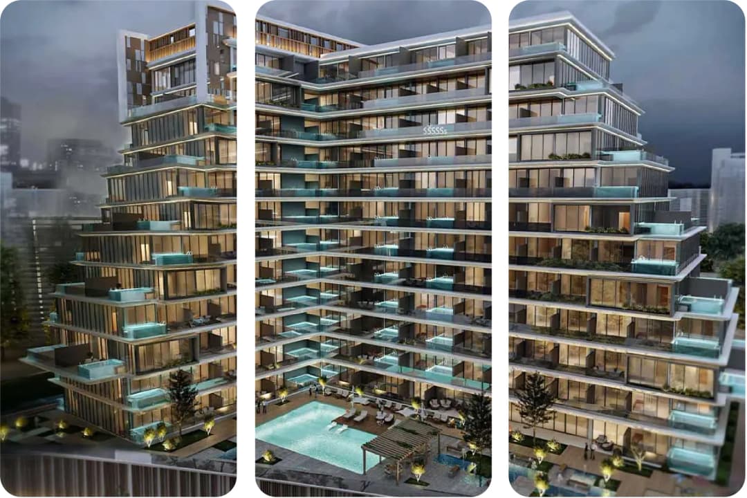 منظر خارجي لمبنى حديث في موقع مميز