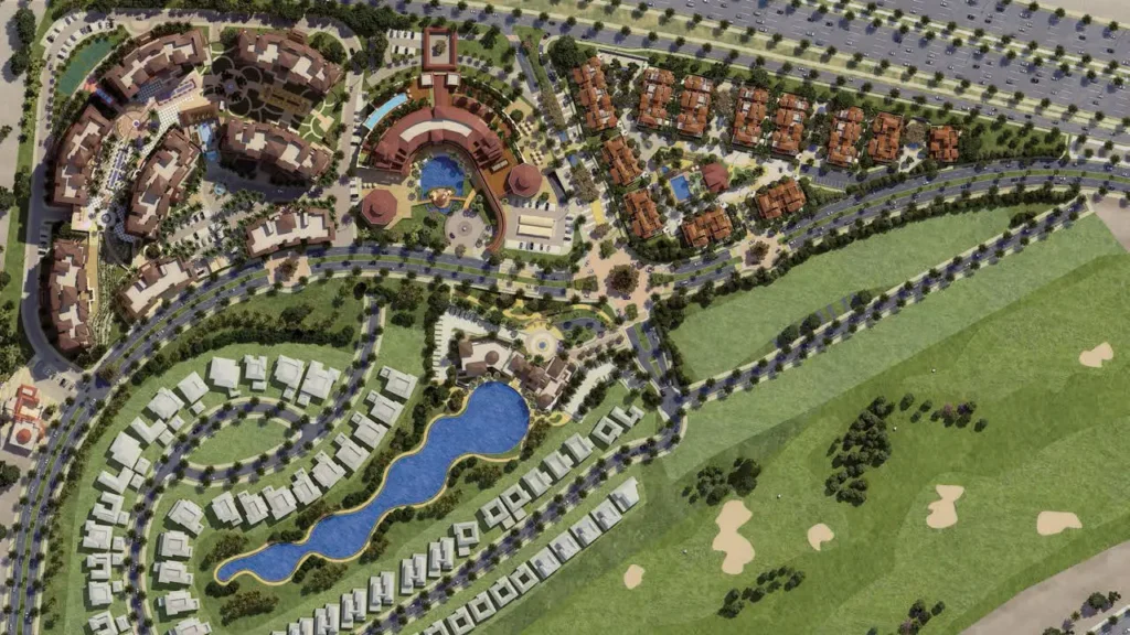 Alandalus Apartments at Jumeirah Golf Estates in Dubai Map