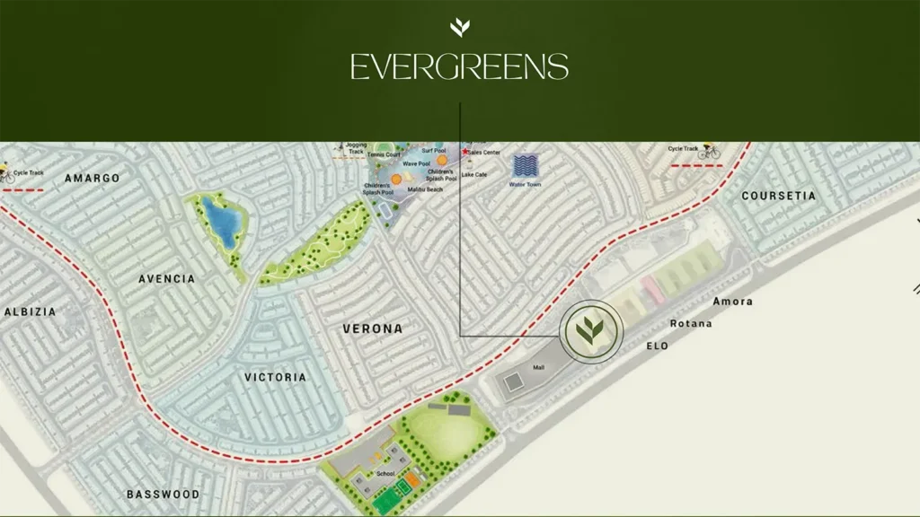 Master plan of Evergreens at Damc Hills 2