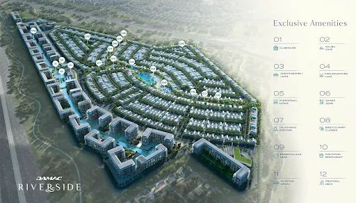 masterplan for damac riverside at Dubai investment park 2