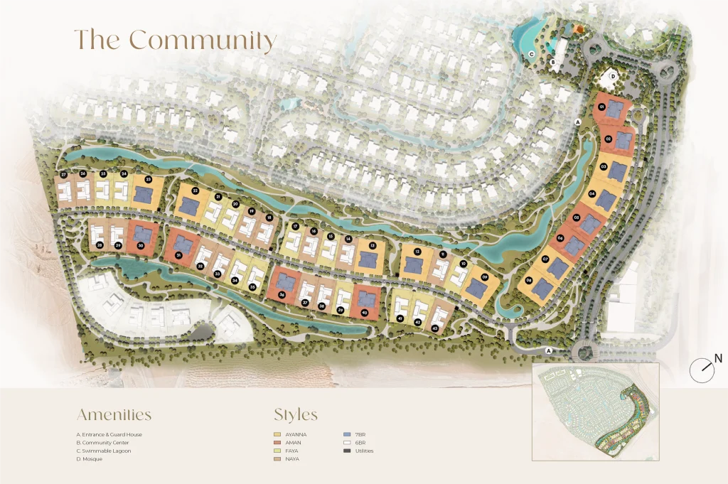 Masterplan for Lavita at Oasis by Emaar