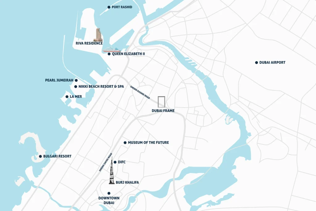 MasterPlan for riva residence at dubai maritime city