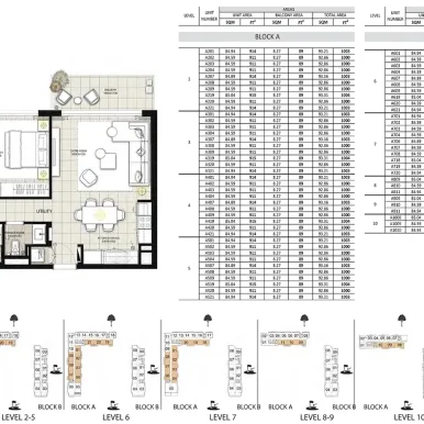 Floor plan for Golf Views Emaar South