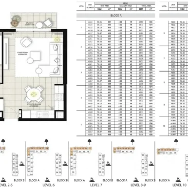 Floor plan for Golf Views Emaar South