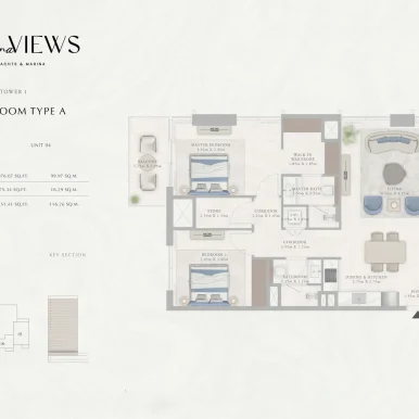 floor plan for apartments at marina views