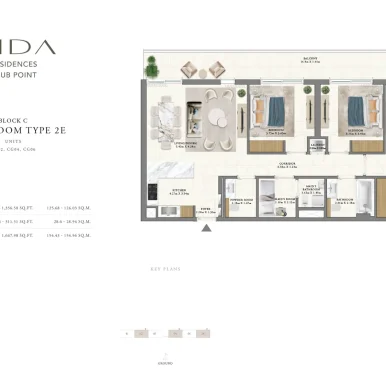 floor plan for vida residences at dubai hills estate