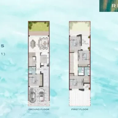 floorplan for 4 bedroom villas at damac riverside