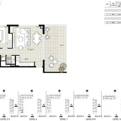 Floor plan for Golf Views Emaar South