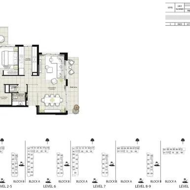 Floor plan for Golf Views Emaar South