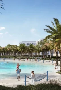 Artificial beach inside parkside views by emaar