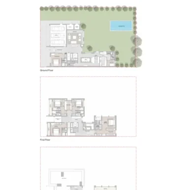 Floor plan for 6 bedroom villa at Sobha elwood Dubailand