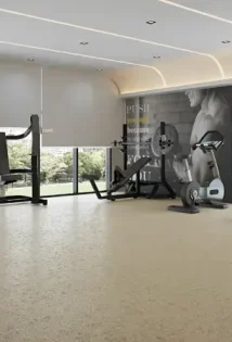 Gym section at Azizi jewel Al Furjan