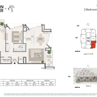 Design Quarter at Dubai Design District (D3) Floor Plan