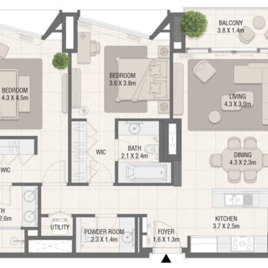 Design Quarter at Dubai Design District (D3) Floor Plan