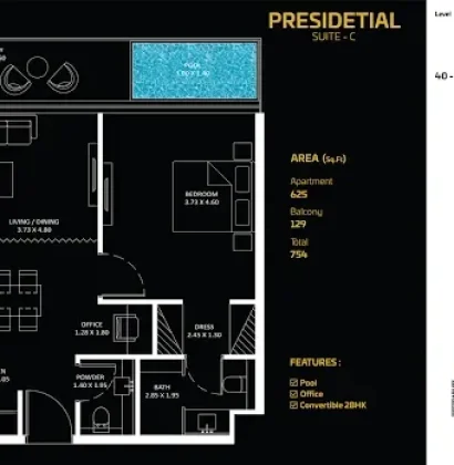 Presidential suite in Bayz by Danube