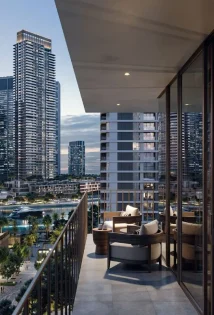 View of buildings at Valo, Dubai Creek Harbour by Emaar