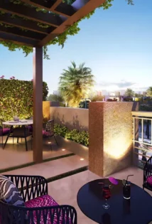 A terrace view at Cavalli Villas, Damac hills 2