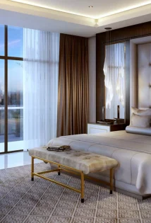 bedroom in the villa of damac riverside