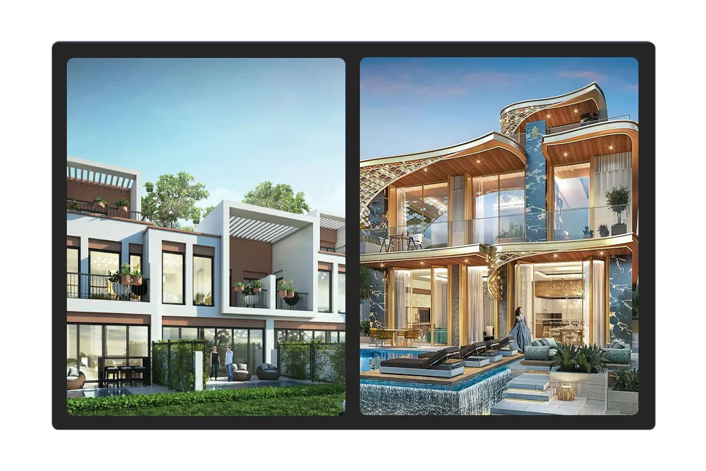 Villas for Sale in DAMAC Hills Common Style and Design