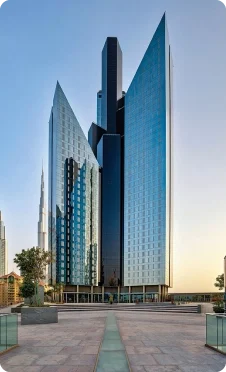 Modern style building at DIFC