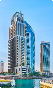 Residential complex building situated in Dubai Marina community