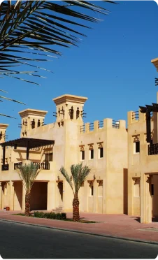 Beautiful view of a building in Ras al khaimah