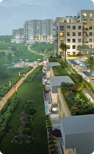 Complexes of apartments at Emaar community