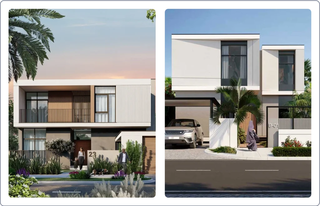 Sizes of the 3 Bedroom Townhouses in Al Furjan