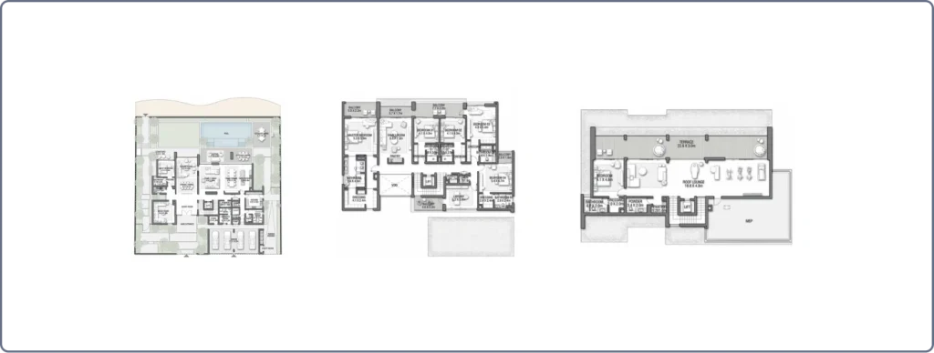 Floor Plan And Room Specifications of Ruby Sunset Villa